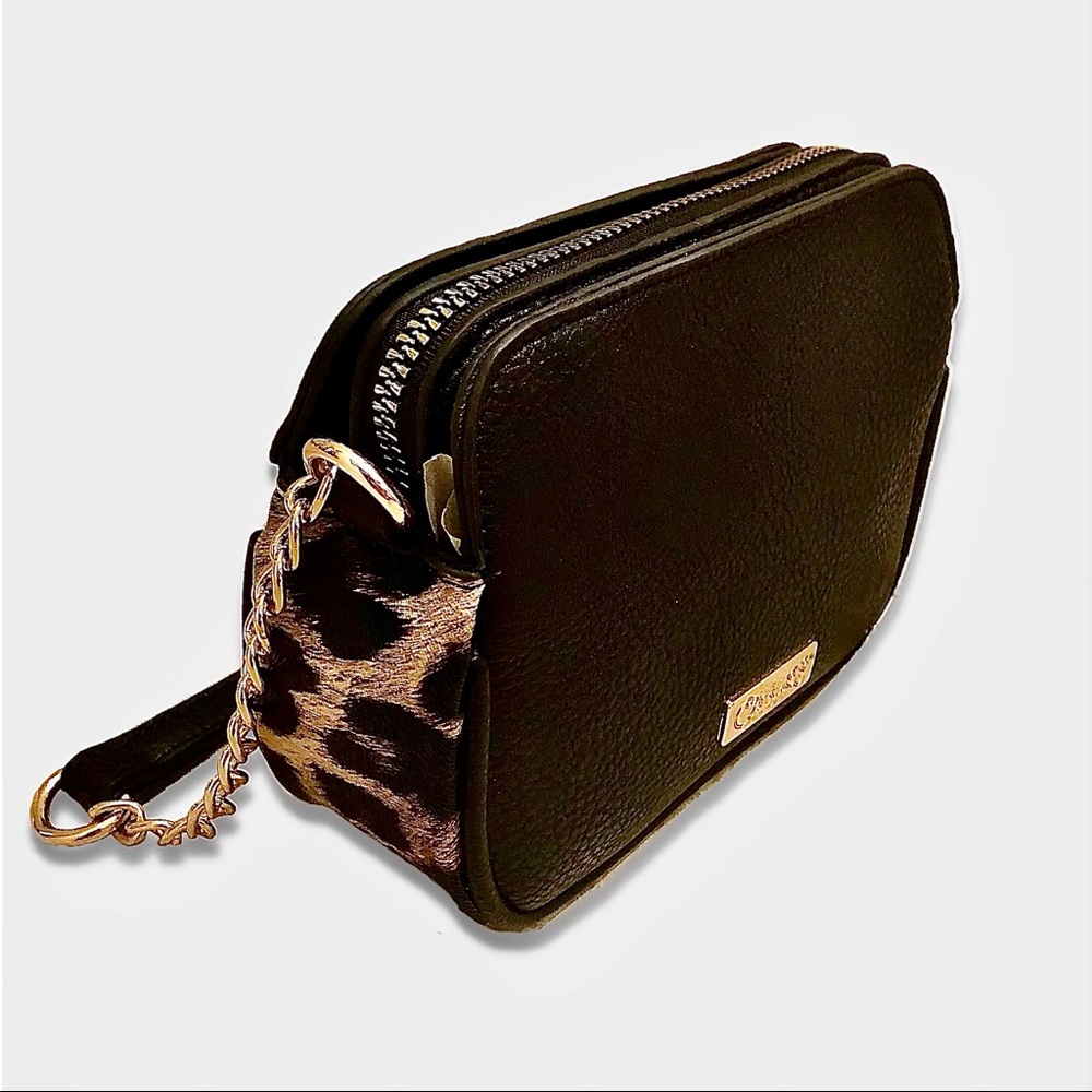 Carlos Crossbody Leopard Print HandBag